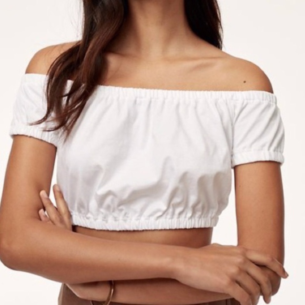 NWOT Wilfred Cropped off the Shoulder Adelisa Top
